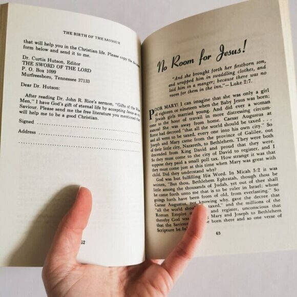 1955 "I Love Christmas" John Rice Paperback, Sword of the Lord Religious Book - Picture 7 of 9